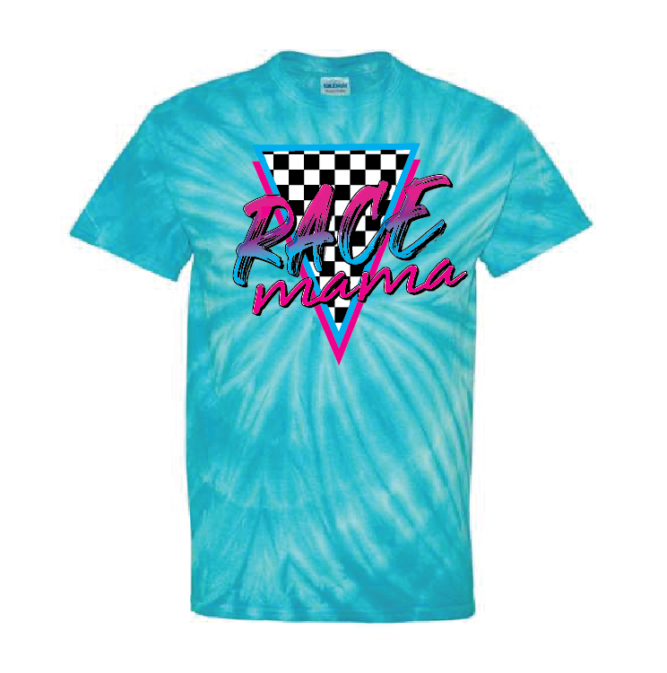 Race Mama | 100% Cotton Poly | UNISEX | T-shirt | Tie Dye