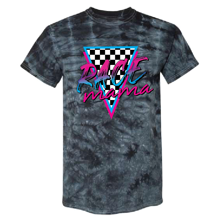 Race Mama | 100% Cotton Poly | UNISEX | T-shirt | Tie Dye