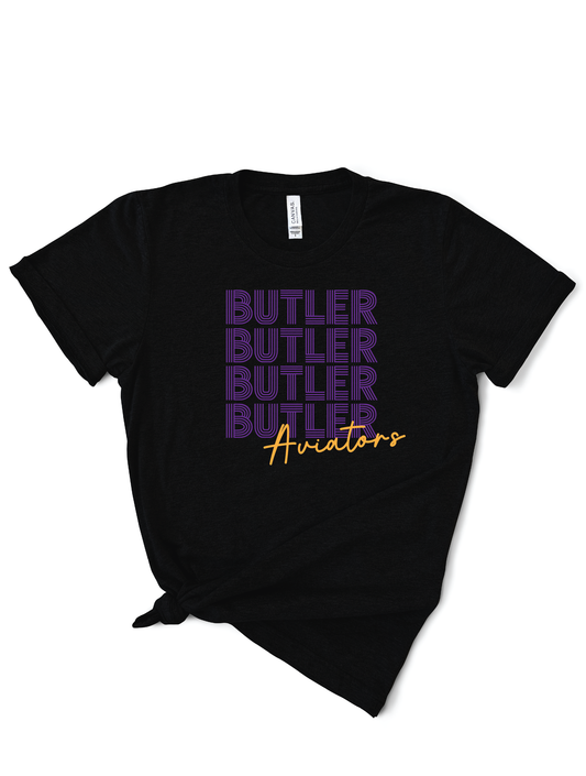 Butler Retro Lines | 50/50 Cotton Poly | UNISEX | T-shirt