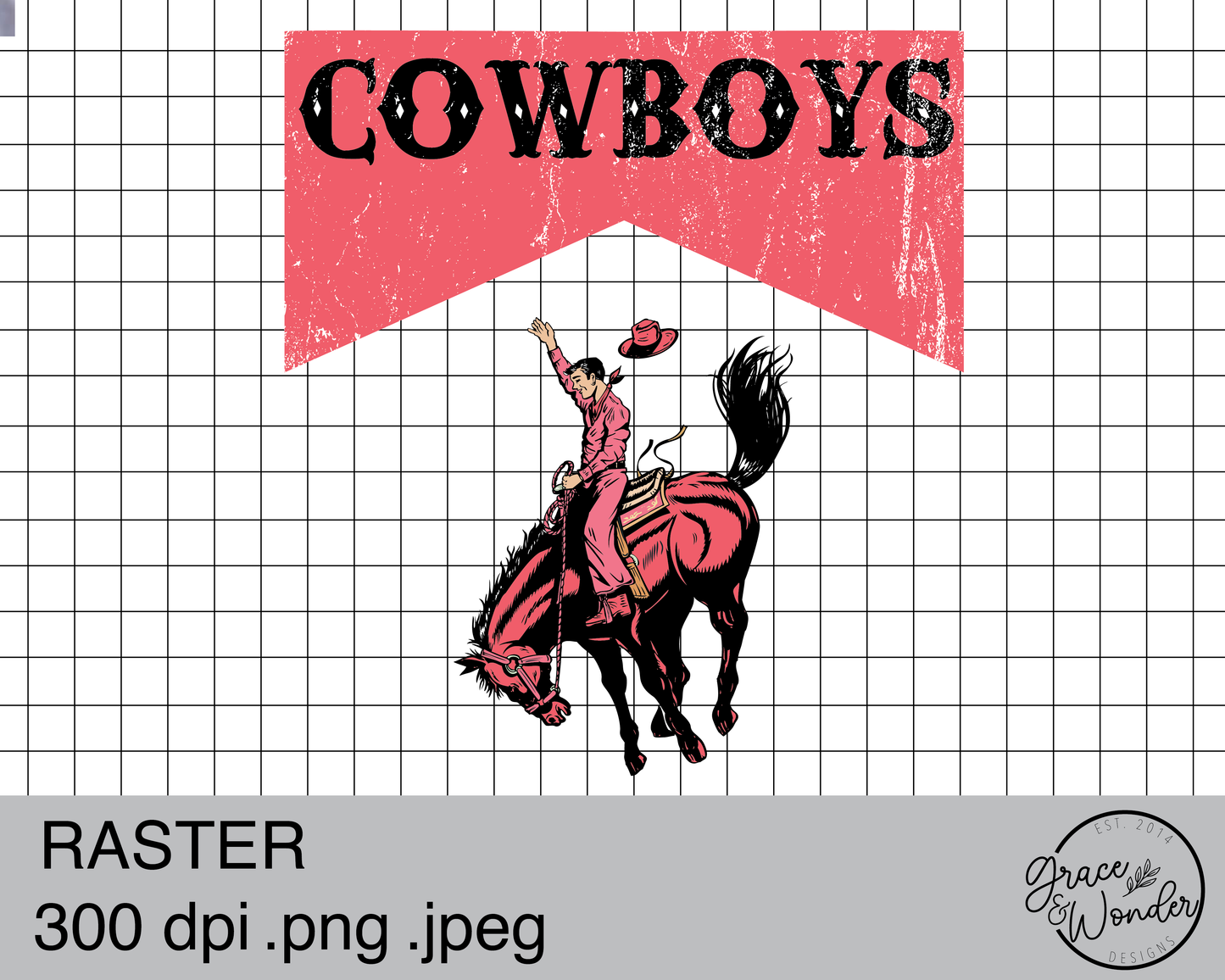 Cowboy Pink Marborol | Digital Download | .PNG  | Sublimation Ready