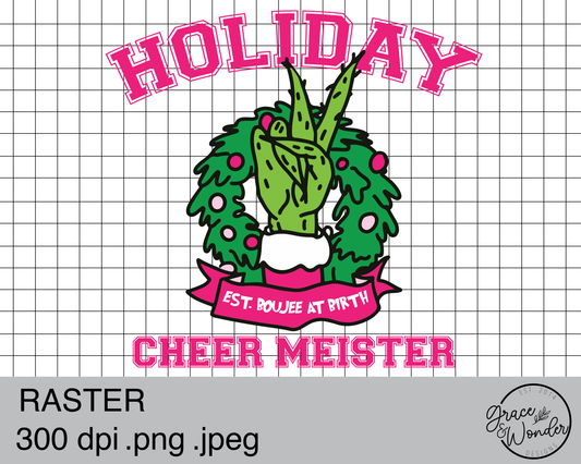 Grinch Holiday Cheer Meister | Digital Download | .PNG  | Sublimation Ready