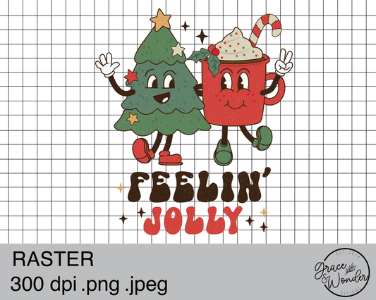 Feeling Jolly | Digital Download | .PNG  | Sublimation Ready