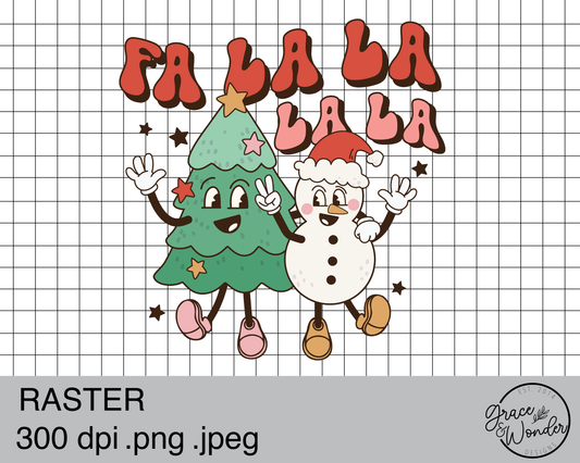 FA LA LA LA LA LA LA | Digital Download | .PNG  | Sublimation Ready