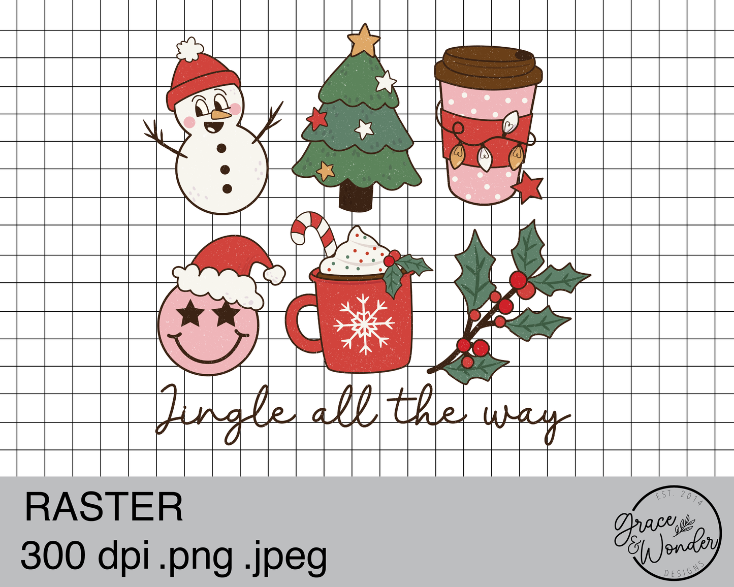 Jingle all the way | Digital Download | .PNG  | Sublimation Ready