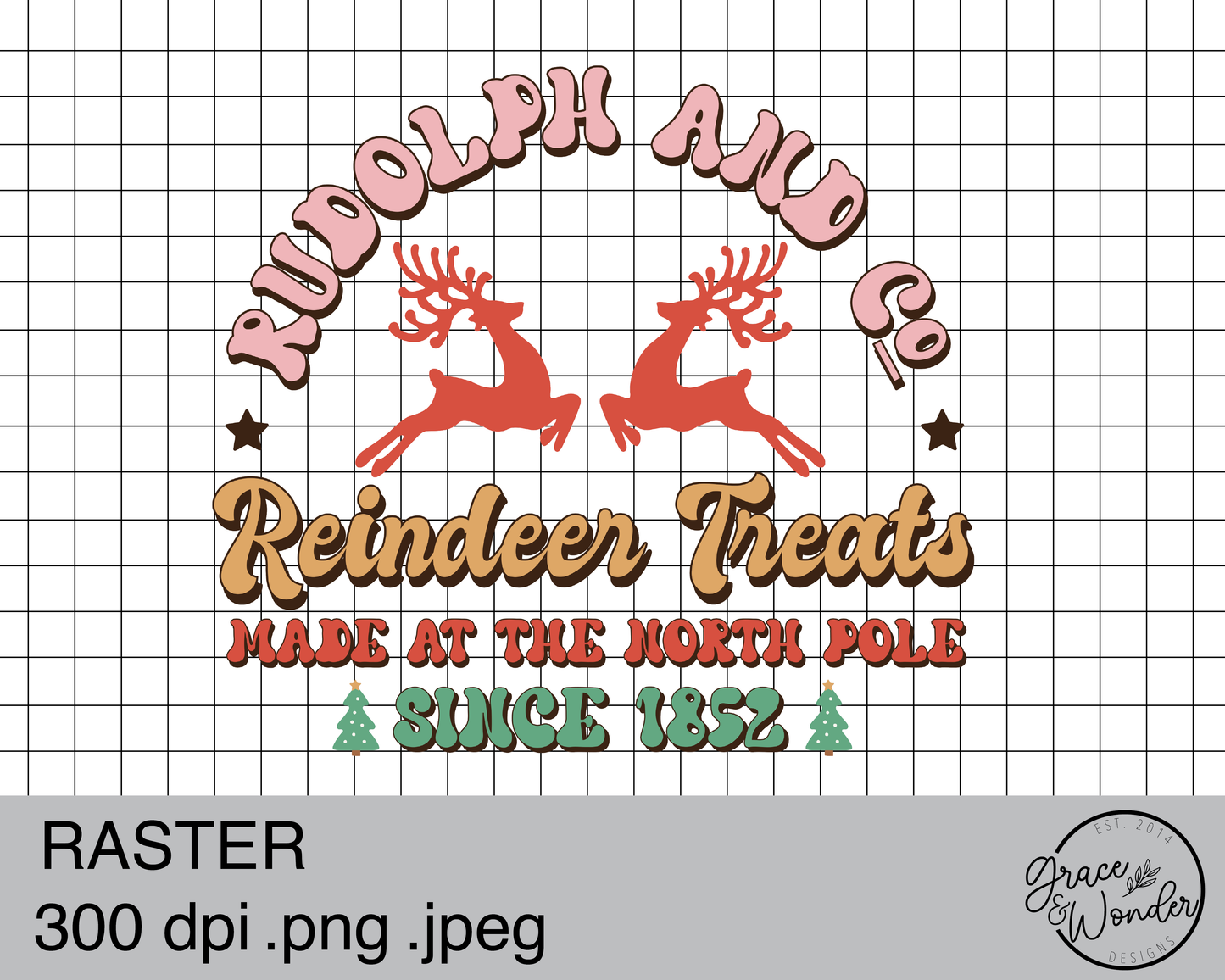 Rudolph and Co | Digital Download | .PNG  | Sublimation Ready