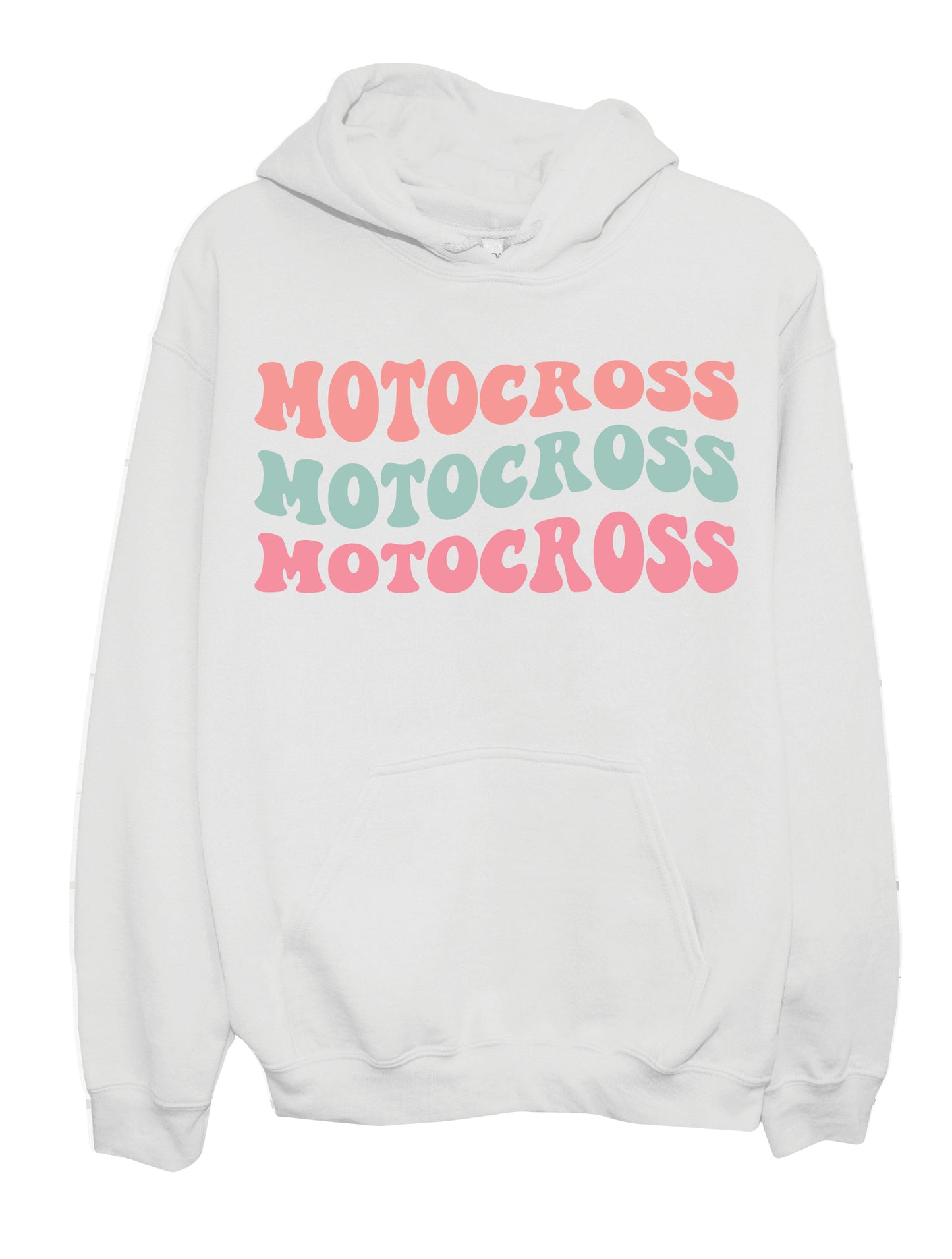 Motocross Groovy Pastel | 50/50 Cotton Poly | UNISEX | Hoodie