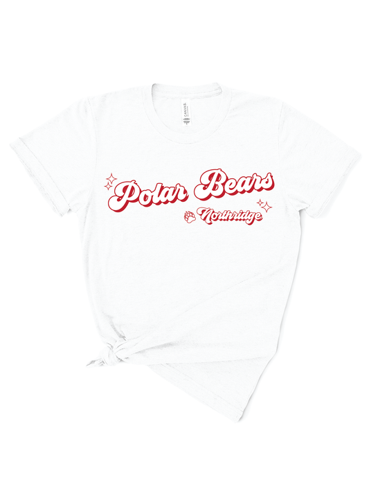 Polar Bear Retro | 50/50 Cotton Poly | UNISEX | T-shirt