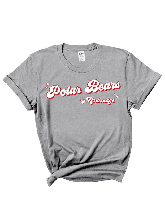 Polar Bear Retro | 50/50 Cotton Poly | UNISEX | T-shirt