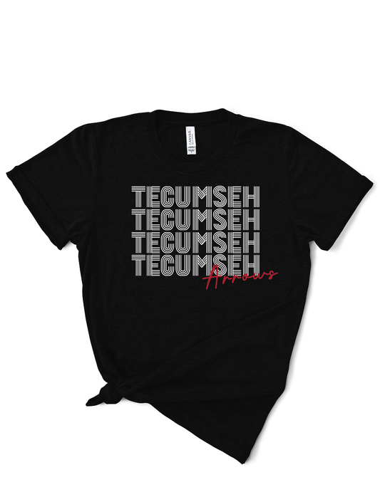 Tecumseh Retro Lines | 50/50 Cotton Poly | UNISEX | T-shirt