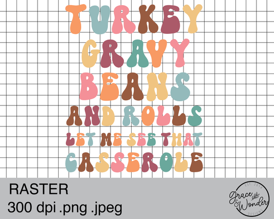 Turkey Gravy Beans | Digital Download | .PNG  | Sublimation Ready