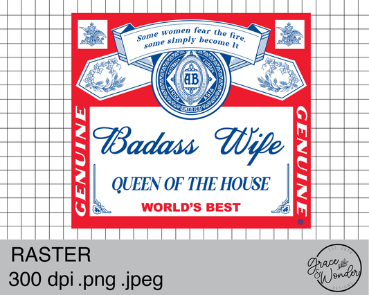 Badass Wife | Digital Download | .PNG  | Sublimation Ready